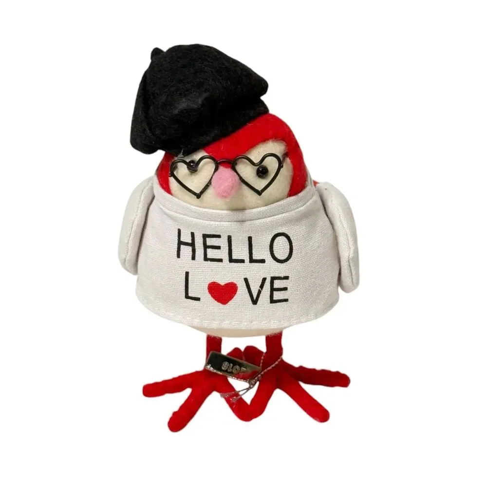 Target 2018 Featherly Friend AMI Valentines Day HELLO LOVE Heart Glasses Beret